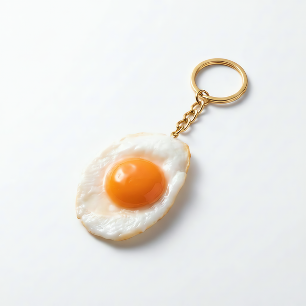 Fried Egg Keyring